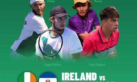 Freddy Murray representing Ireland at the Davis Cup